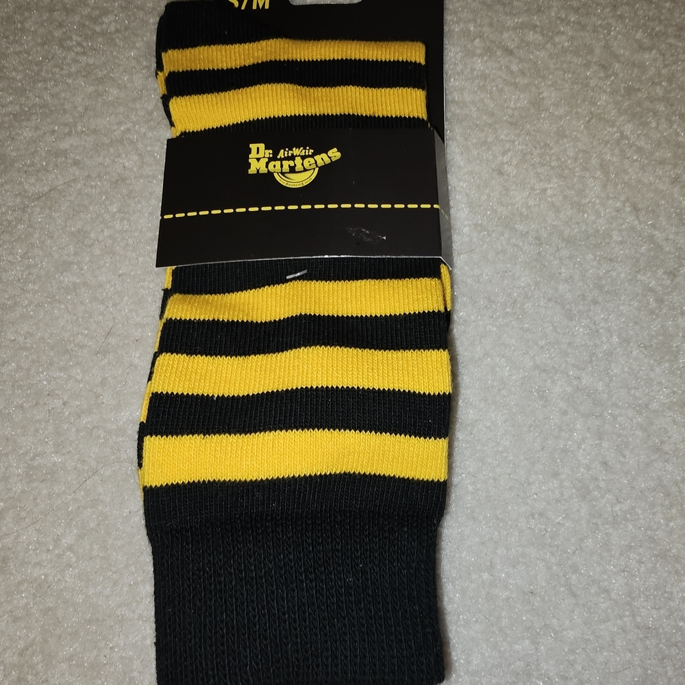Dr. Martens Bold Black and Yellow Socks